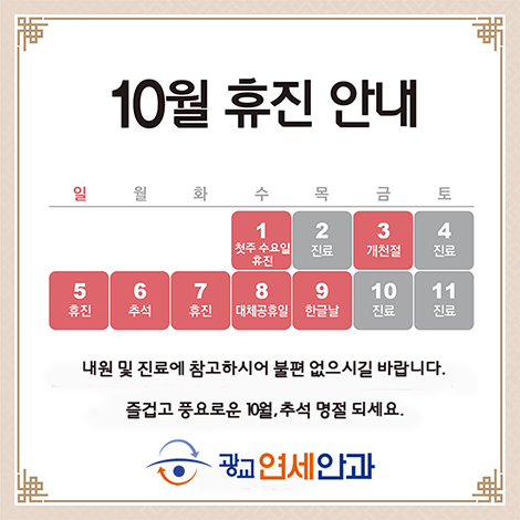 2025 추석연휴 진료안내